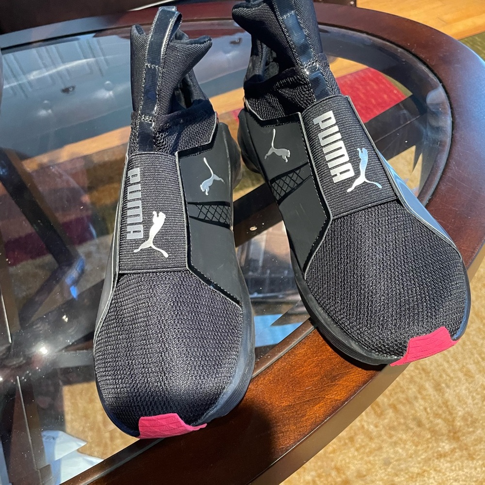 Puma Pink and Black Sneakers